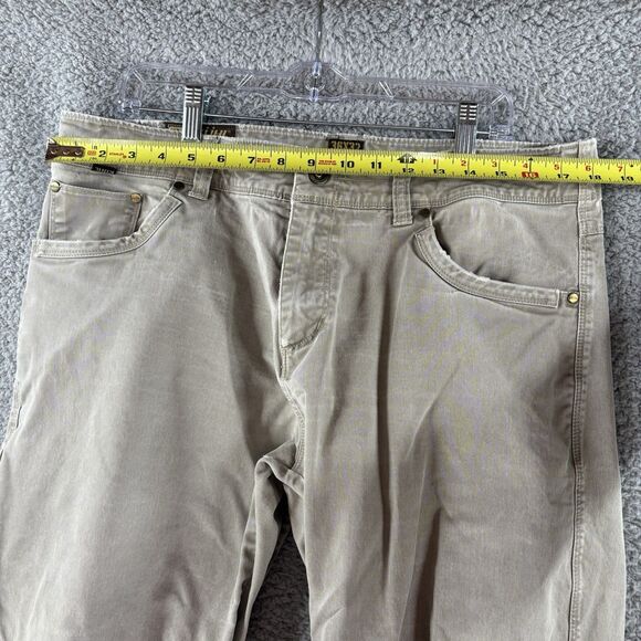 Kuhl Rydr Pants Mens 36x32 Brown Cotton Stretch Distressed Outdoor Hiking - Picture 2 of 9